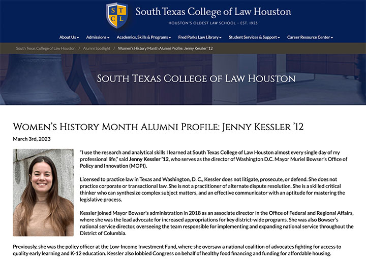South Texas Article - Jenny Kessler