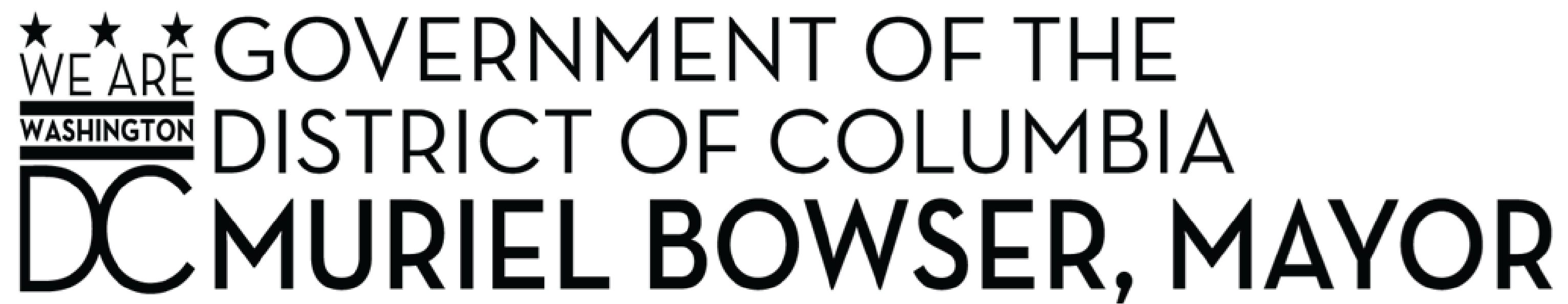 Logo for the Office of the Mayor of the District of Columbia - Muriel Bowser, Mayor