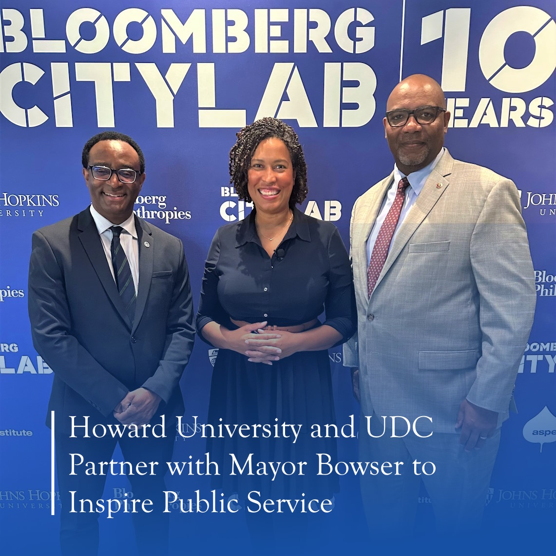 Howard University and UDC partner with Mayor Bowser to inspire public service